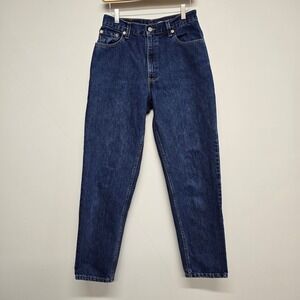 Levi 550 Relaxed Fit Tapered Leg Jeans Womens 10 M Dark Wash Cotton Vintage 90s